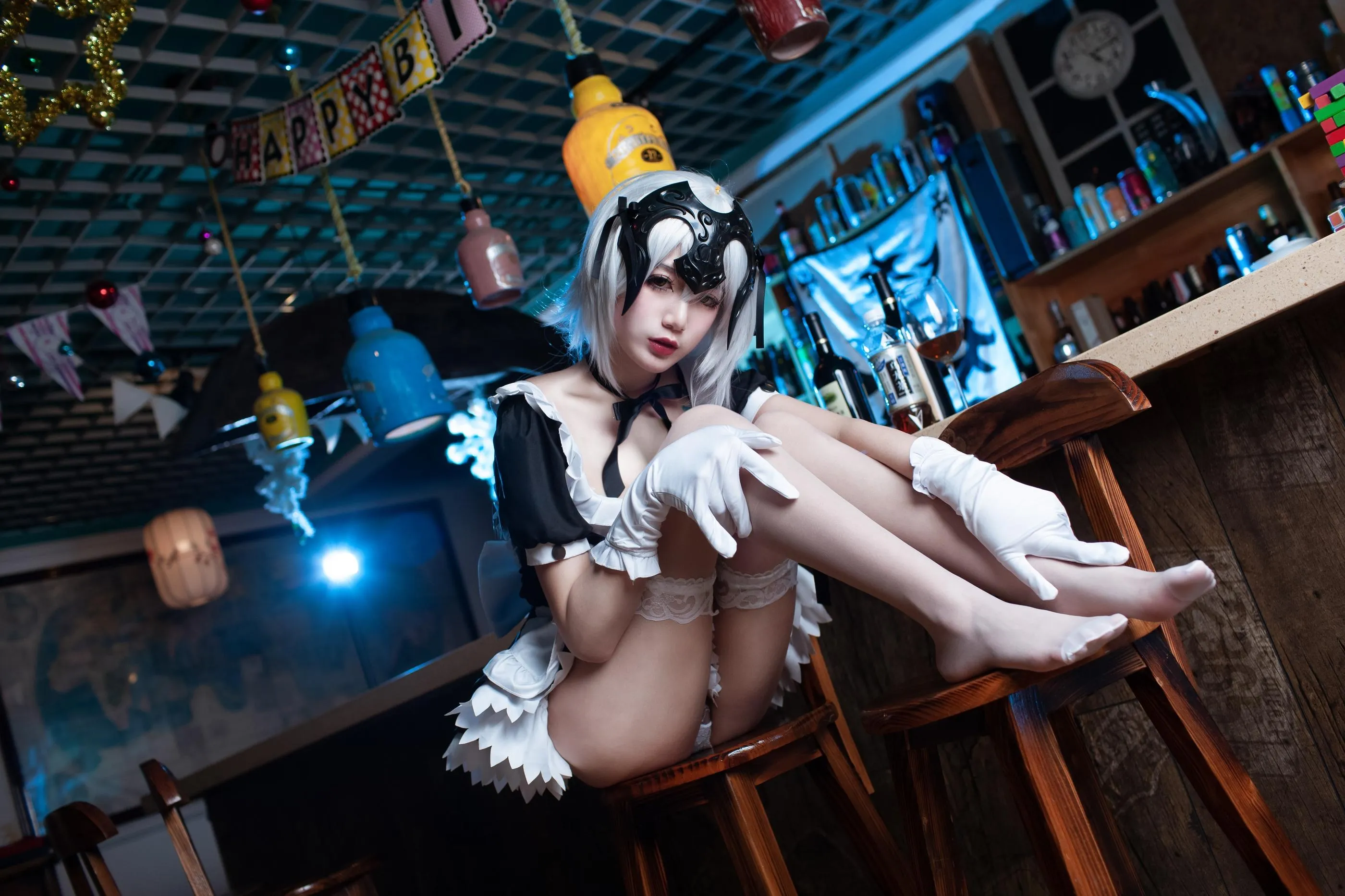 一米八的大梨子 – NO.004 黑贞GK手办女仆 [29P]插图7